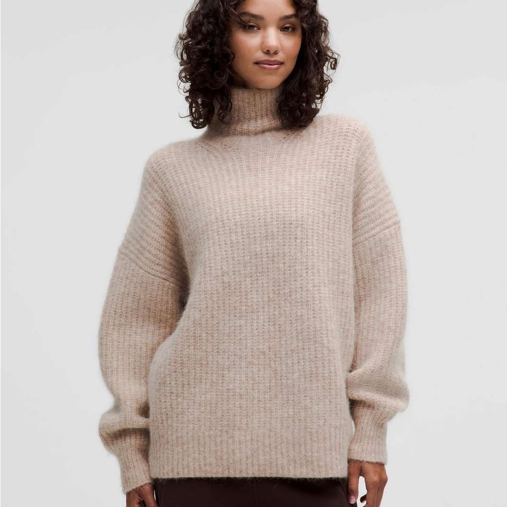 Lululemon Alpaca Wool-Blend Funnel-Neck Sweater